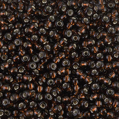 8-135S 8/0 Silver Lined Root Beer Miyuki Seed Bead - 10 grams