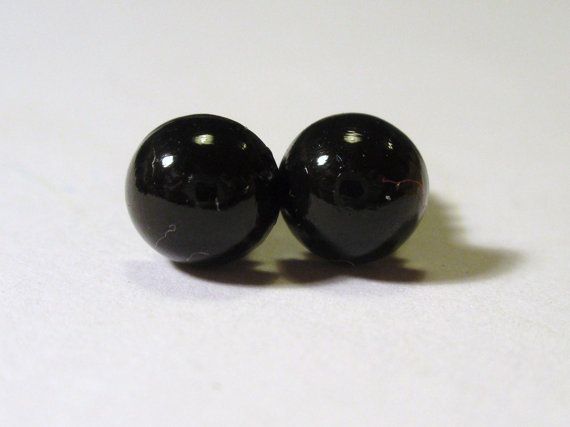 Safety Eyes 10 mm Round Black Eyes - 5 Pairs with Washers