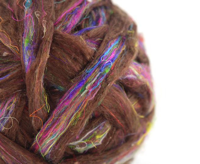 Sari Silk Blend Spinning Fiber - Sari Silk - 30