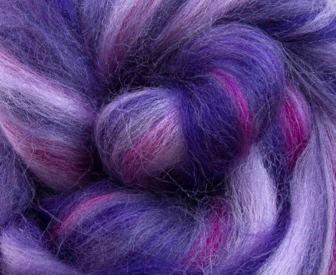 23 Micron Superfine Dyed Merino Combed Top - 11...