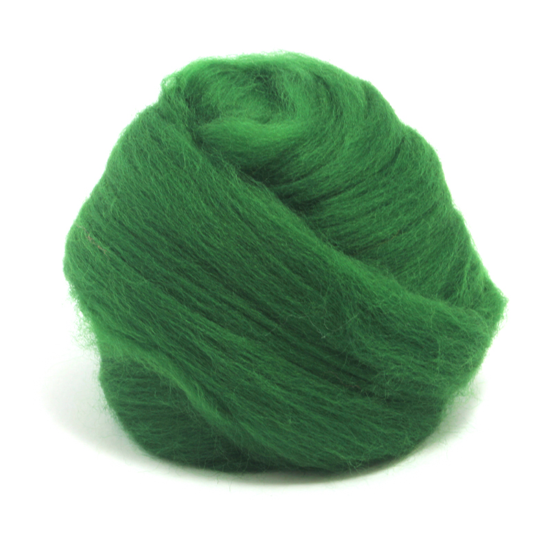 23 Micron Superfine Dyed Merino Combed Top - 115 g (4.0 oz) - Lichen 42