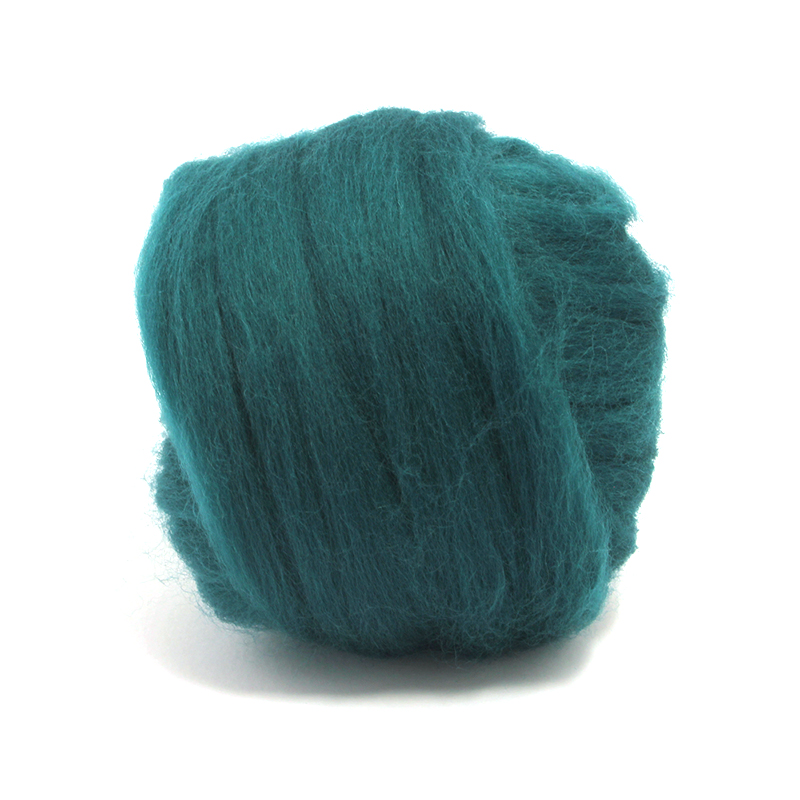 23 Micron Superfine Dyed Merino Combed Top - 115 g (4.0 oz) - Mallard 63