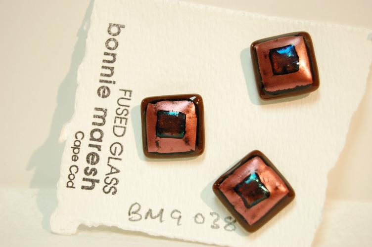 Bonnie Maresh Fused Glass Buttons - Medium BM9038