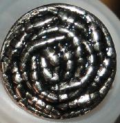 #w0920261 18mm (5/8 inch) Full Metal Silver Fashion Button