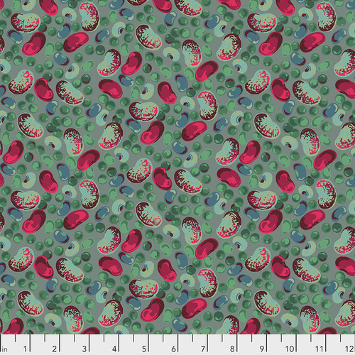 Peas & Beans Dark Martha Negley for Free Spirit Fabrics 100% Cotton Fabric