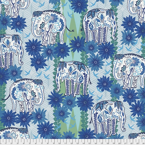 Kismet - The Gathering - Ocean - Valori Wells - Cotton Fabric