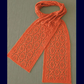 Fiber Trends Estonian Medallion Scarf Pattern AC-86