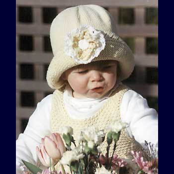 Fiber Trends Garden Party Hat Knitting Pattern CH18