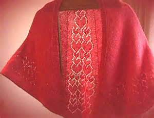 Heartstrings #A2 Cascading Hearts Shawl