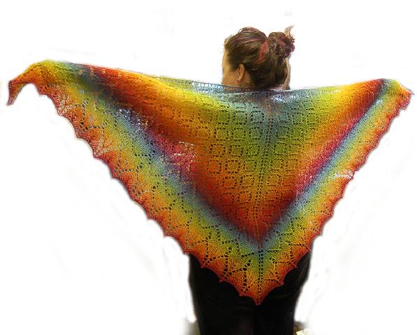 Ivy Brambles Diamond Delight Shawl Pattern