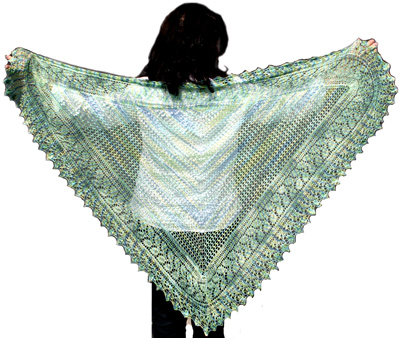 Ivy Brambles Hydrangea Romantica Lace Shawl Pattern