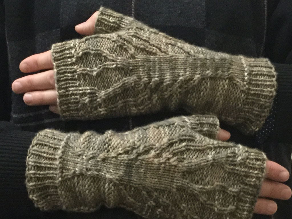 Ivy Brambles Dryad Fingerless Mitts Pattern