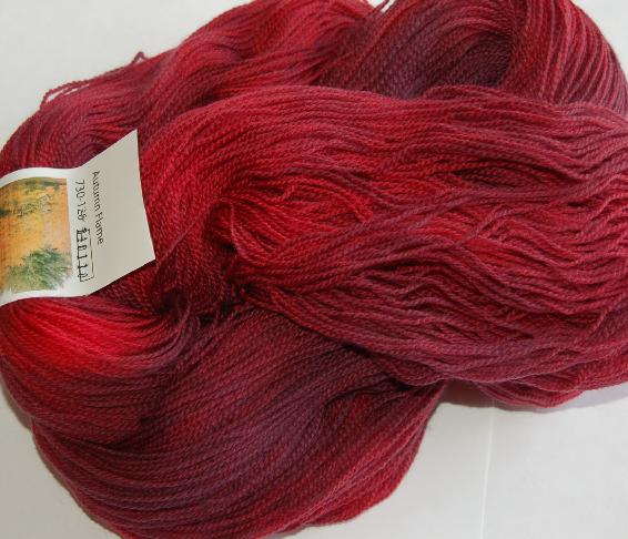 Ivy Brambles Romantica Merino Lace Yarn - 126 Autumn Flame