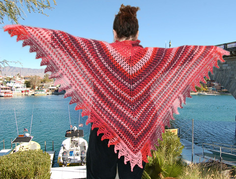 Trellis Stripes Shawl Kit