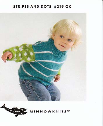 Minnowknits #219 Stripes and Dots Pattern by Jil Eaton