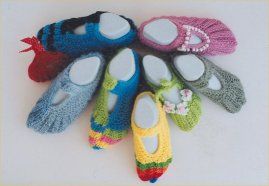 Ann Norling Mary Jane Slippers Pattern 16B