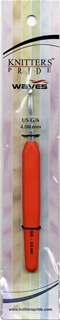 Knitters Pride Waves Aluminum Crochet Hook #G 4.00 mm Tangerine