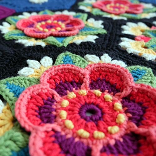 Yarn Pack - Fridas Flowers Crochet Blanket by J...