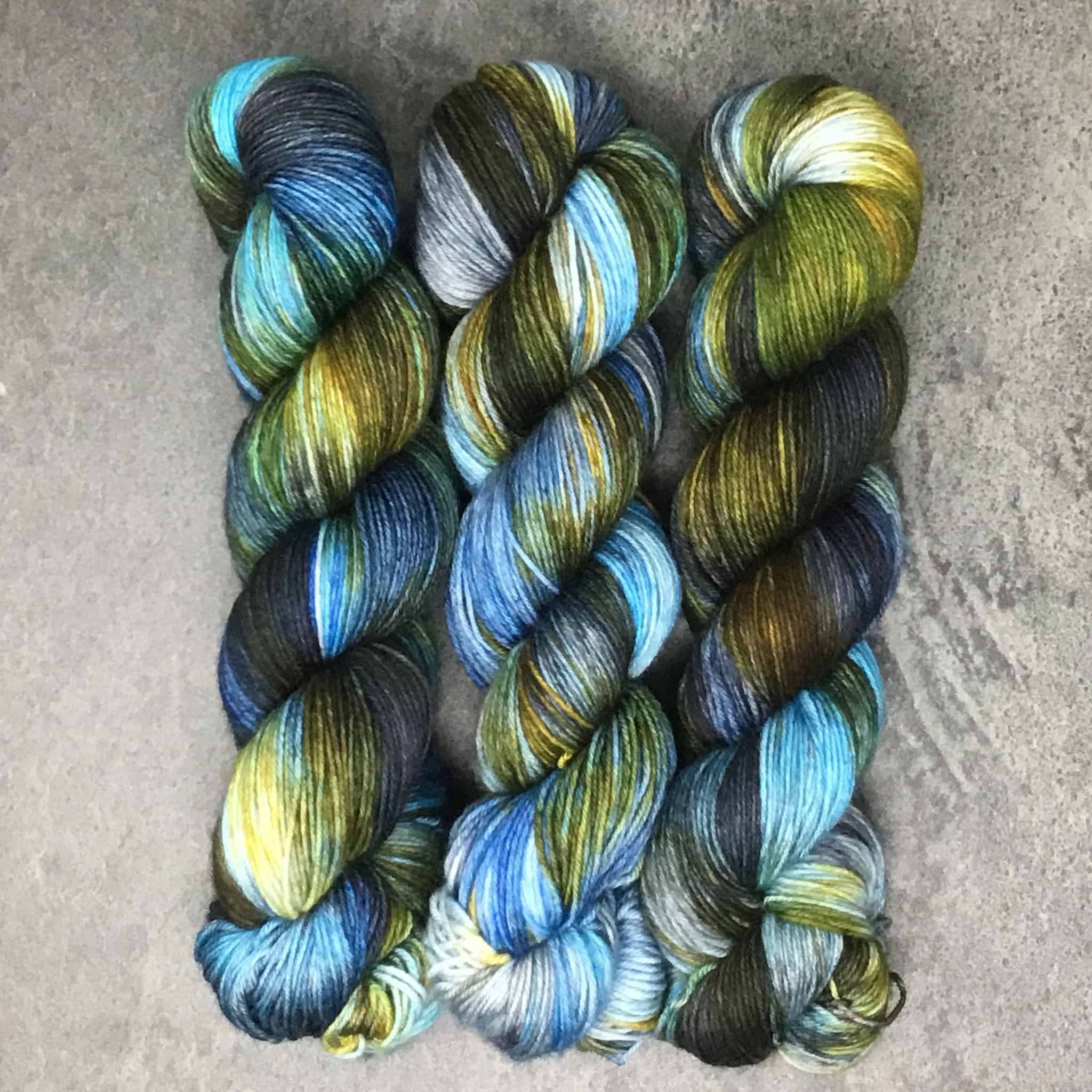 Shirsty Cat Designs BFL Sock Yarn - Heart of the Ocean