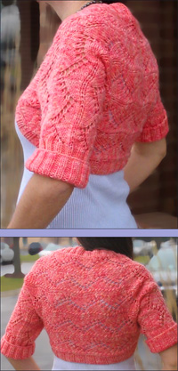 Pink Rose Shrug Kit by Kay Dahlquist