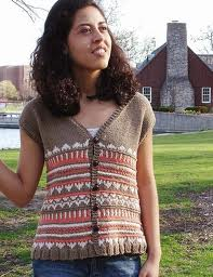 Misti Alpaca Pattern Fair Isle Vest