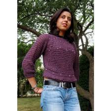 Misti Alpaca Pattern Petra Drop Stitch Lacy Pullover