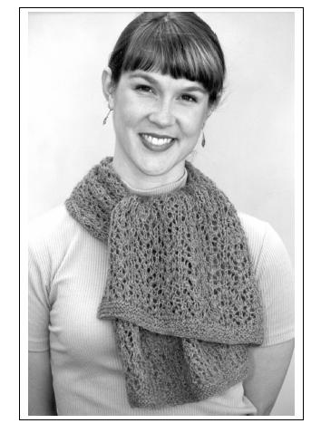 Indiecita Baby Alpaca DK Lace Scarf Pattern