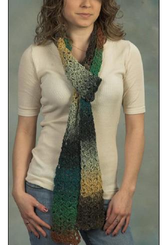 Kudo Palms Crochet Scarf Pattern #397