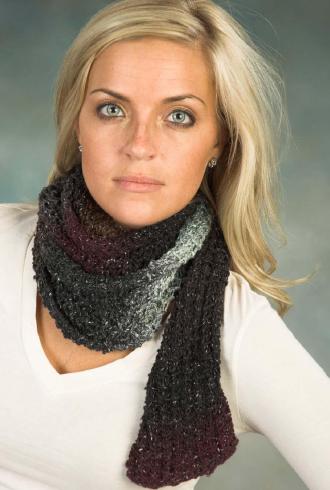 Kudo Twisted Rib Scarf Pattern #404