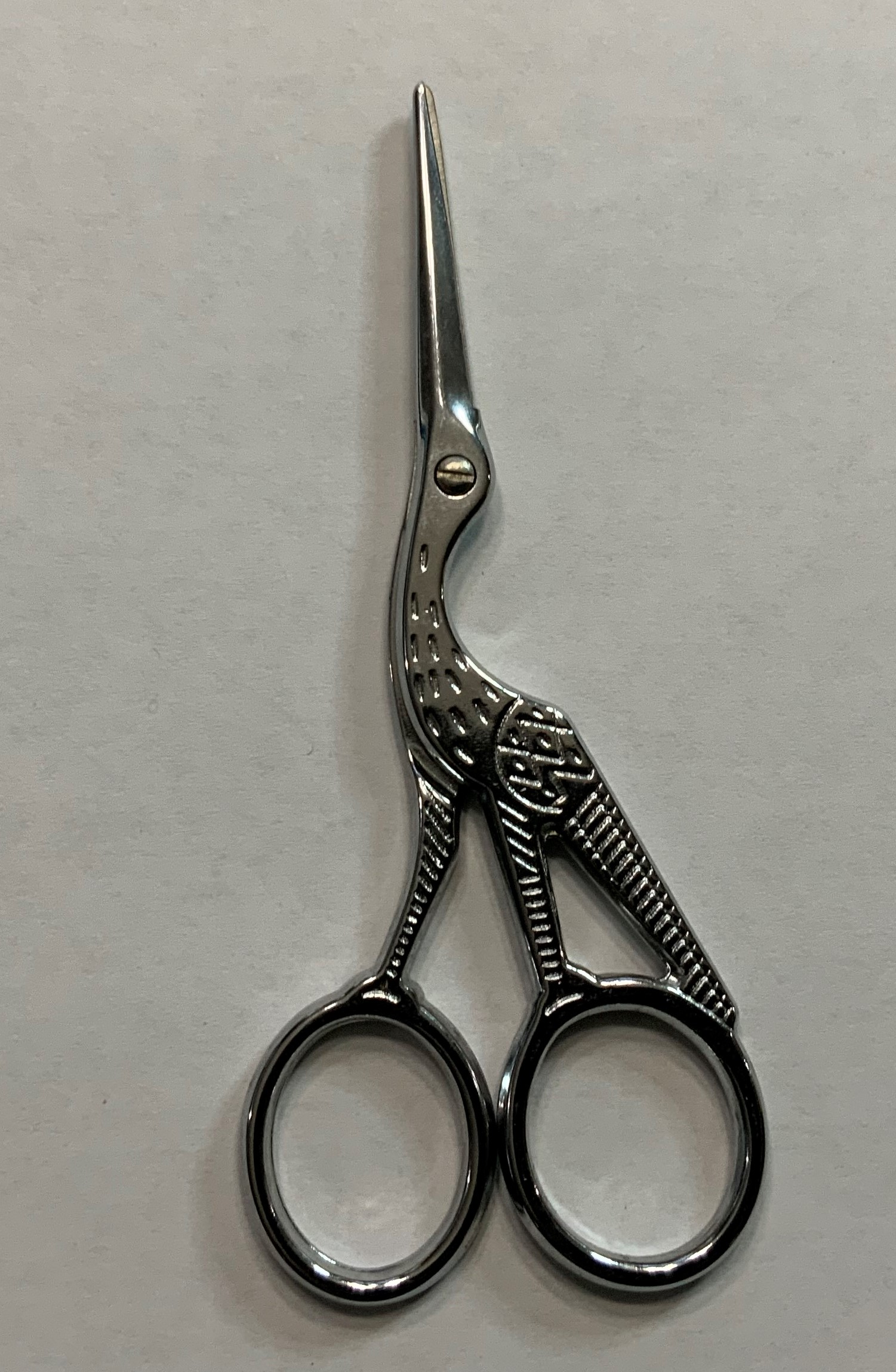 Crane Stork Scissors 4.5 inches - Silver