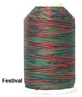 YLI 40/3 Variegated Machine Quilting Thread - 14V Festival